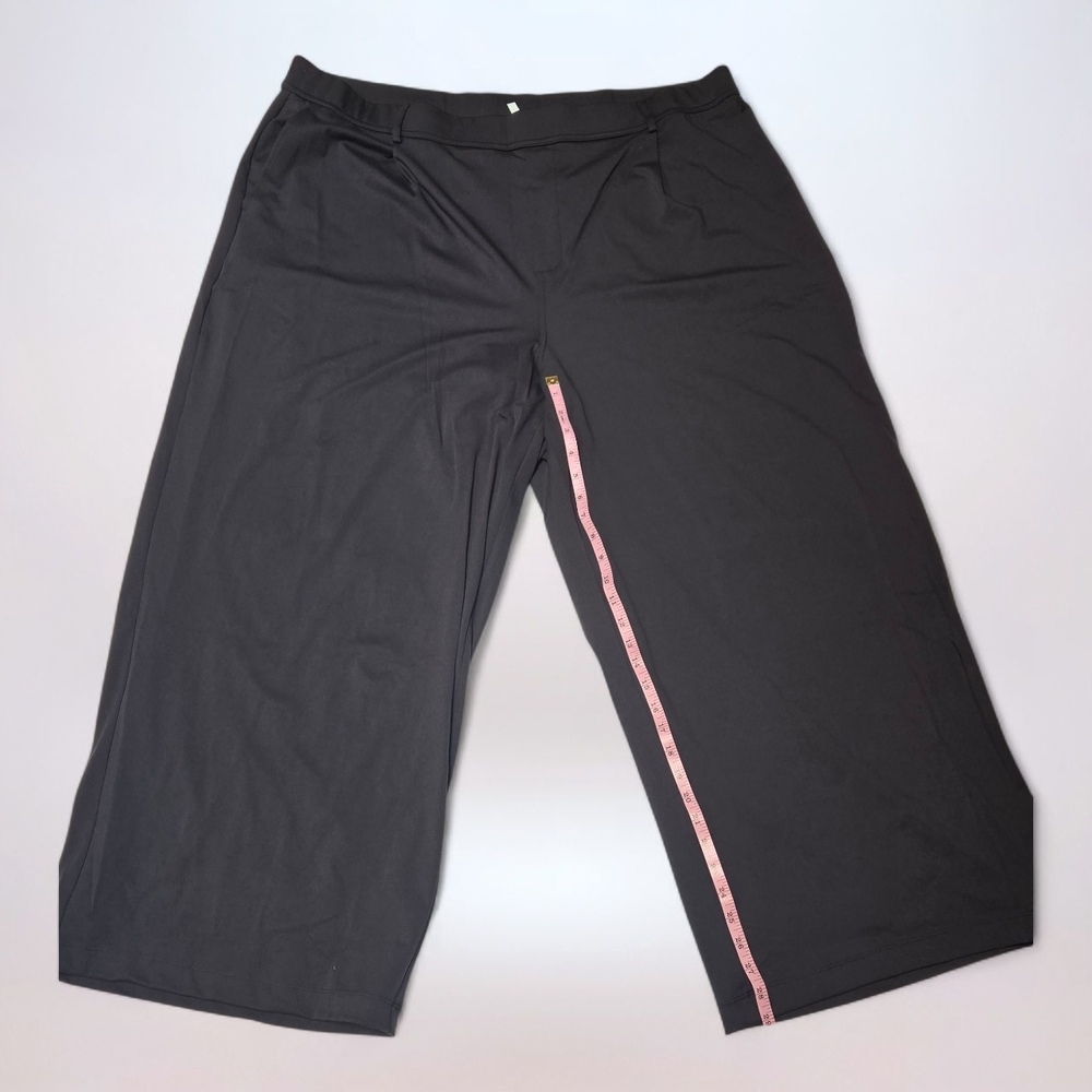 Halara Flex High Waisted Pocket Straight Leg Black Work Pants - Picture 2 of 5